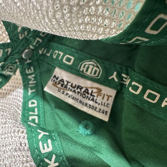 Colorado Avalanche Reebok Green Cap Hat Lucky Clover NHL Distressed Strapback - Picture 4 of 6